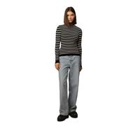 ONLY Onlkarol L/S Rollneck Knt Noos Pullover, Donna, Nero (Black/Stripes:w.cap Gray Small Stripes), M