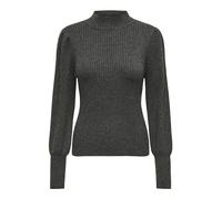 ONLY Onlkatia L/S Highneck Pullover Knt Noos, Grigio Scuro mélange, M Donna