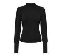 Only Maglione a Maglia Femminile Collo Alto, Nero, M