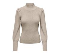 Only Onlkatia L/S-Maglione con Collo Alto, Mocha Meringue/Detail:w. Melange, XL Donna