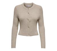 ONLY - Cardigan strutturato in maglia beige a coste-Neutro 36