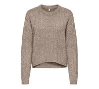 ONLY Onlkatia LS Cable O-Neck Pullover CC Knt Onlkatia LS Cable - Pullover con Scollo Rotondo Donna (Pacco da 1)