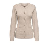 ONLY Onlkatia LS Fitted Oneck Cardigan CC Knt, Mocha Meringue, M Donna