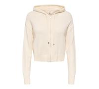 ONLY Onlkatia LS Hood, Cardigan Knt Nca, Bianco e Grigio, L