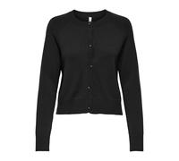ONLY Onlkatia LS Short Cardigan CC Knt, Nero, M Donna