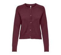 ONLY - Cardigan corto color bordeaux-Rosso 38