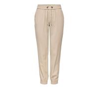 ONLY Pantaloni Eleganti Business Donna Loose Fit Poptrash Paperback Pants Elastico ONLKELDA, Colore:Beige, Taglia:42W / 32L