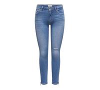 ONLY ONLKENDELL Reg SK Zip AK Dst TAI582 Noos, Jeans Donna, Light Medium Blue Denim,