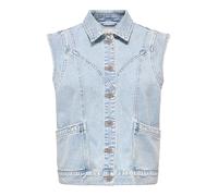 ONLY Onlkennedy Sl Dnm Waistcoat Bj Noos, Mix blu chiaro, S