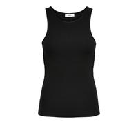 Only Onlkenya Life Rib Tank Top Jrs Noos Top, Nero (Black), S Donna