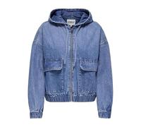 ONLY ONLKenzie Denim Giacca da donna corta con cappuccio, media blu denim, M