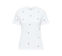 ONLY Onlketty Life S/S O-Neck Top Box CS Jrs, Bianco, M Donna