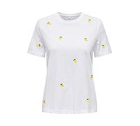 ONLY Onlketty Life S/S O-Neck Top Box CS Jrs T-Shirt, Bianco, S Donna