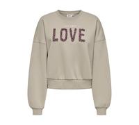 ONLY Onlkiara L/S O-Neck Chiffon Mix Swt, Stringa, M Donna