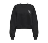 ONLY Onlkiara L/S O-Neck Pearl Swt, Nero, XS Donna