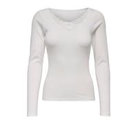 ONLY Onlkira L/S New Lace Top Jrs Maglietta a Maniche Lunghe, Ballerino di Nuvola, XS Donna