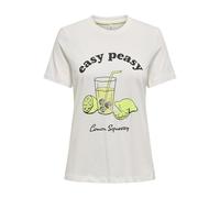 ONLY Onlkita Life Reg S/S Lemon Top Box Jrs, Ballerino di Nuvola, L Donna