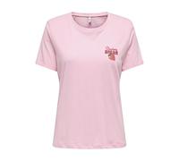 ONLY Onlkita Life S/S Drinks Top Box Jrs, Romance Rose, L Donna