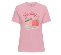 ONLY Onlkita Life S/S Tee CS Jrs, Romance Rose, S Donna