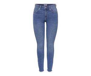 Only Onllace Mid Waist SK Ank RW DNM Box, Denim Blu Medio, XL / 30L Donne