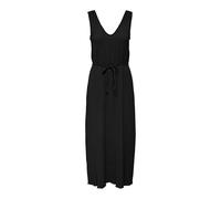 ONLY Onllaken S/L V-Neck Long Dress Jrs, Nero, XS