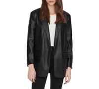 ONLY Onllana L/S Ovs Faux Lea Blazer TLR Noos, Nero, XXXL Donna