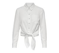 Only Lecey Knot Long Sleeve Shirt Bianco S Donna