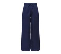 ONLY Onlleoni Seersucker Pull Up Pants Wvn, Vendimia Índigo, M Donna