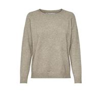 ONLY ONLLESLY Kings L/S Pullover Knt Noos Maglione, Multicolore (Beige Detail: W. Melange), XL Donna