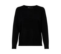 ONLY ONLLESLY Kings L/S Pullover Knt Noos Maglione, Nero (Black Black), L Donna
