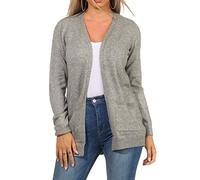 ONLY Onllesly L/S Open Cardigan Knt Noos, Maglione Cardigan Donna, Medium Grey Melange, XS