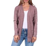 Only Onllesly L/S Open Cardigan Knt Noos, Maglione cardigan Donna, Rose Browndettagli: Melange, M