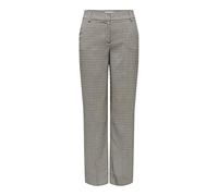 ONLY Onllettie MW STR Check Pant TLR Pantaloni, Cloud Dancer/Checks: Tannin & Cornet Blue & Night Sky & Peat, 36W x 32L Donna