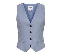 ONLY Onllinda S/L Mel Fit Waistcoat Tlr Noos, Vendimia Índigo, 48