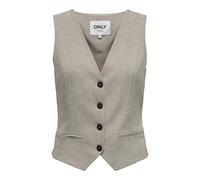 ONLY - Gilet aderente beige in coordinato-Neutro 40