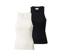 ONLY Onllindsay-Canottiera Noos, Confezione da 2 Canotta, Black/Pack:2 Pack with Black/Pumice Stone, XS Donna