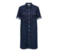 ONLY Onllisa S/S DNM Dress Gua Noos, Blu Jeans Scuro, S Donna