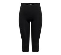 ONLY Onllive Love 3/4 Legging Jrs Leggings Basic Alta e Vita Elastica, Nero, M Donna