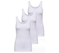 ONLY Onllive Love - Canotta da Donna Noos, Bianco (3 x Bianco), M