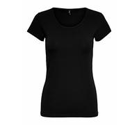 Only Onllive Love Life Basic - Maglietta da Donna, Nero, XL