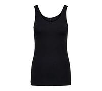 ONLY Onllive Love S/L Tank Top Noos Donna, Nero, S