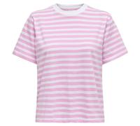 ONLY Maglietta rosa chiaro / bianco, Taglia M