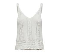 ONLY Top in maglia 'Lyzet' bianco, Taglia L