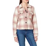 ONLY Onllou Short Check Jacket Otw Noos Giacca, Pumice Stone/Checks: Rosa Marrone, M Donna