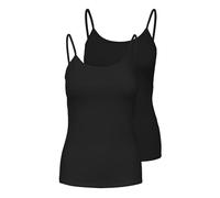 ONLY ONLLOVE Singlet 2PACK Jrs Canottiera da Donna, Black/Black/Bla, XXL