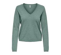ONLY - Top in maglia verde chiaro con scollo a V 40