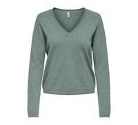 ONLY - Top in maglia verde chiaro con scollo a V 40