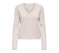 ONLY Onlloyal Life LS V-Neck Pullover Knt Nca, Raggio di Luna, L