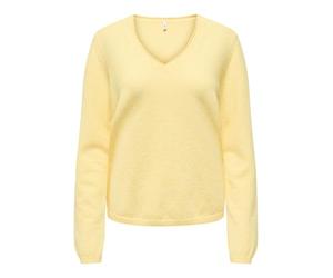 ONLY Onlloyal Life LS V-Neck Pullover Knt Nca Scollo a V, Sunlight, M Donna