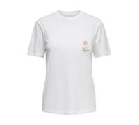 Only Onllucy Life Monja SS Top Jrs Noos, Bianco, XS Donna